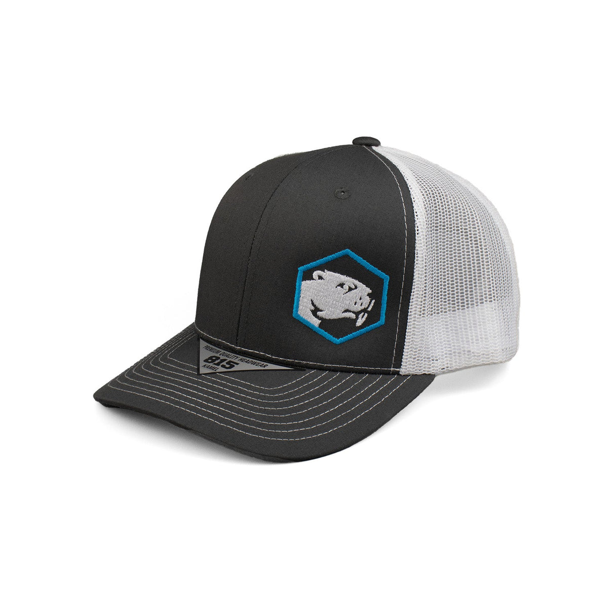 Battle Beaver Hat - Battle Beaver Customs - 815 Kamel Grey/White Trucker
