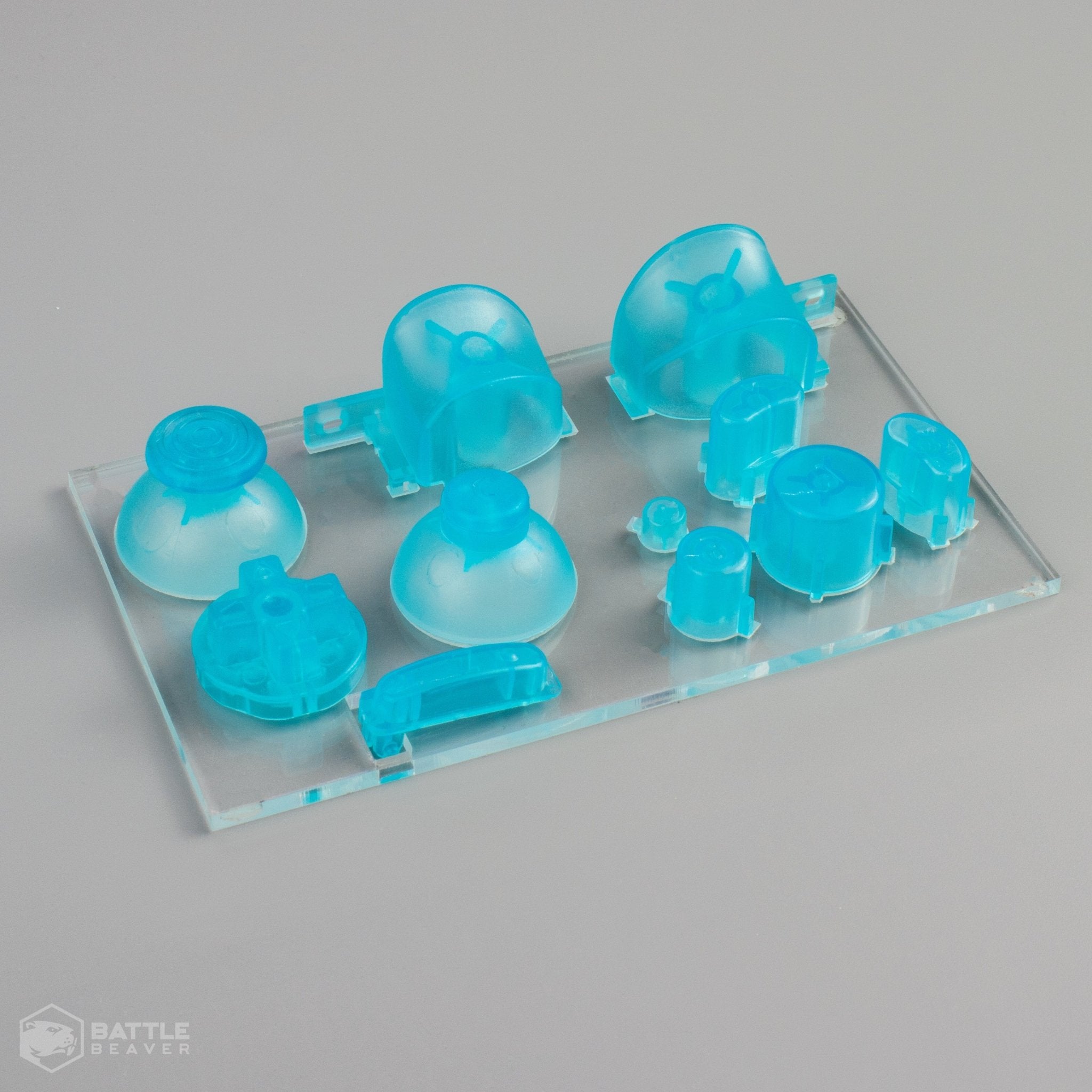 3rd Party Gamecube Parts Kit - Battle Beaver Customs - Crystal Light Blue