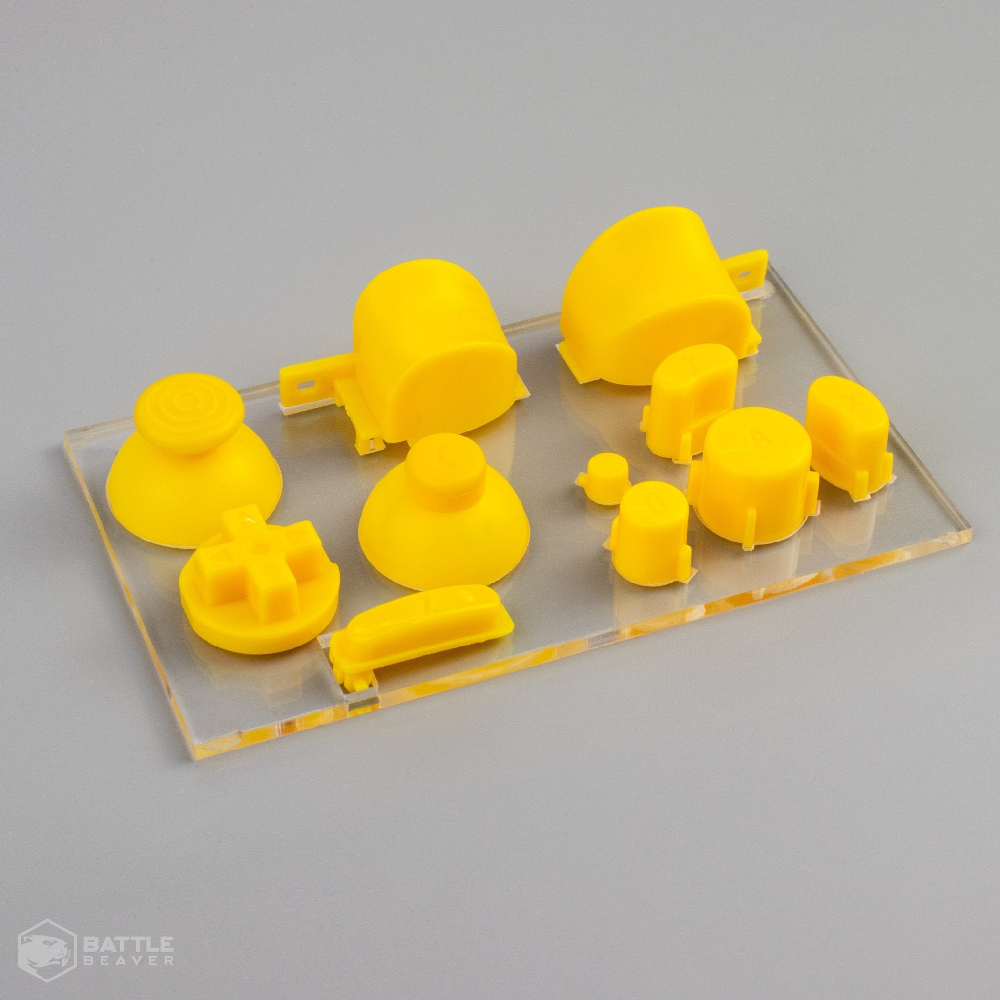 3rd Party Gamecube Parts Kit - Battle Beaver Customs - Yellow