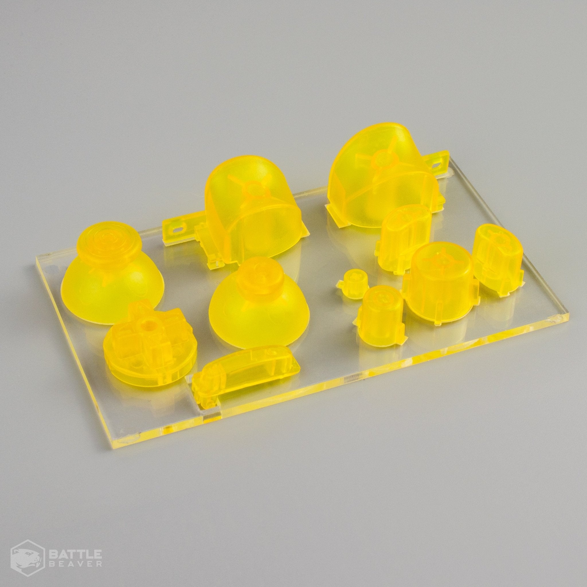3rd Party Gamecube Parts Kit - Battle Beaver Customs - Crystal Yellow