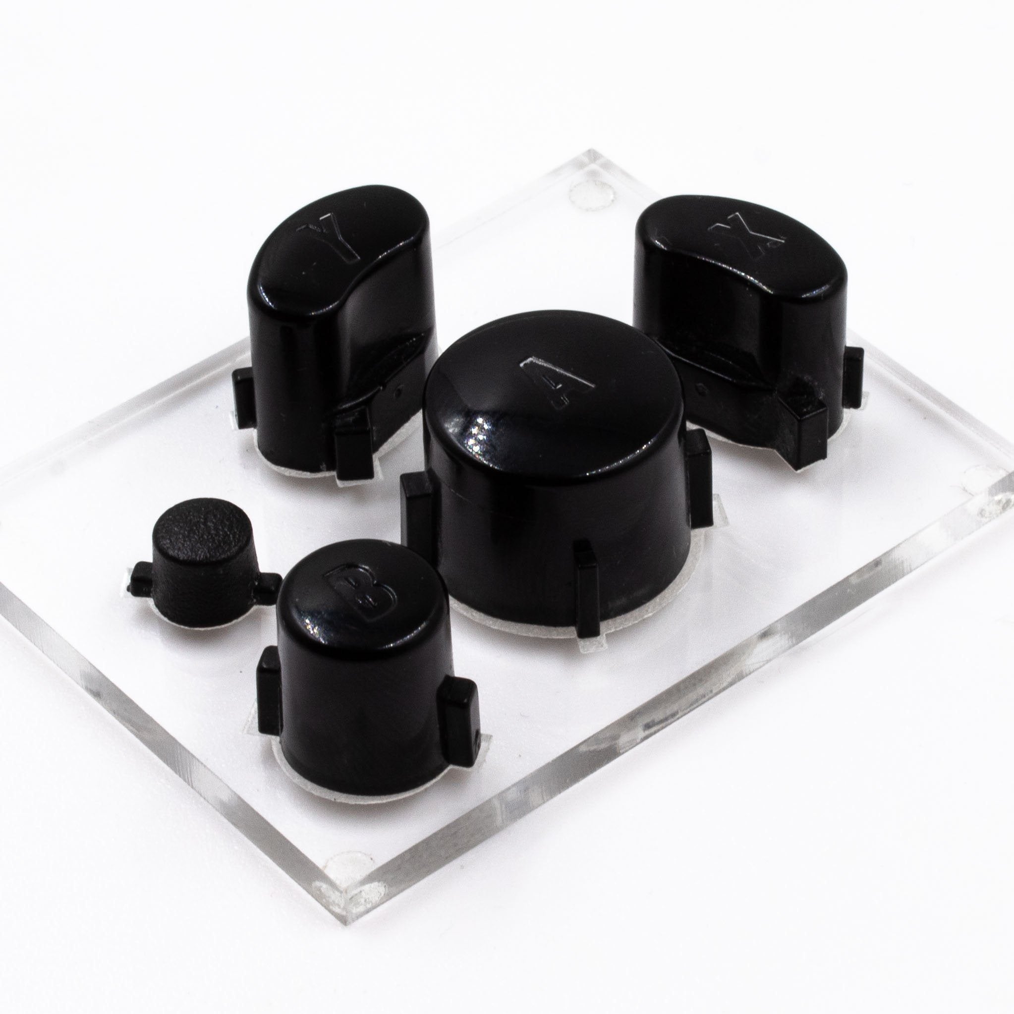 Custom GameCube Buttons - Battle Beaver Customs - GC Midnight Black