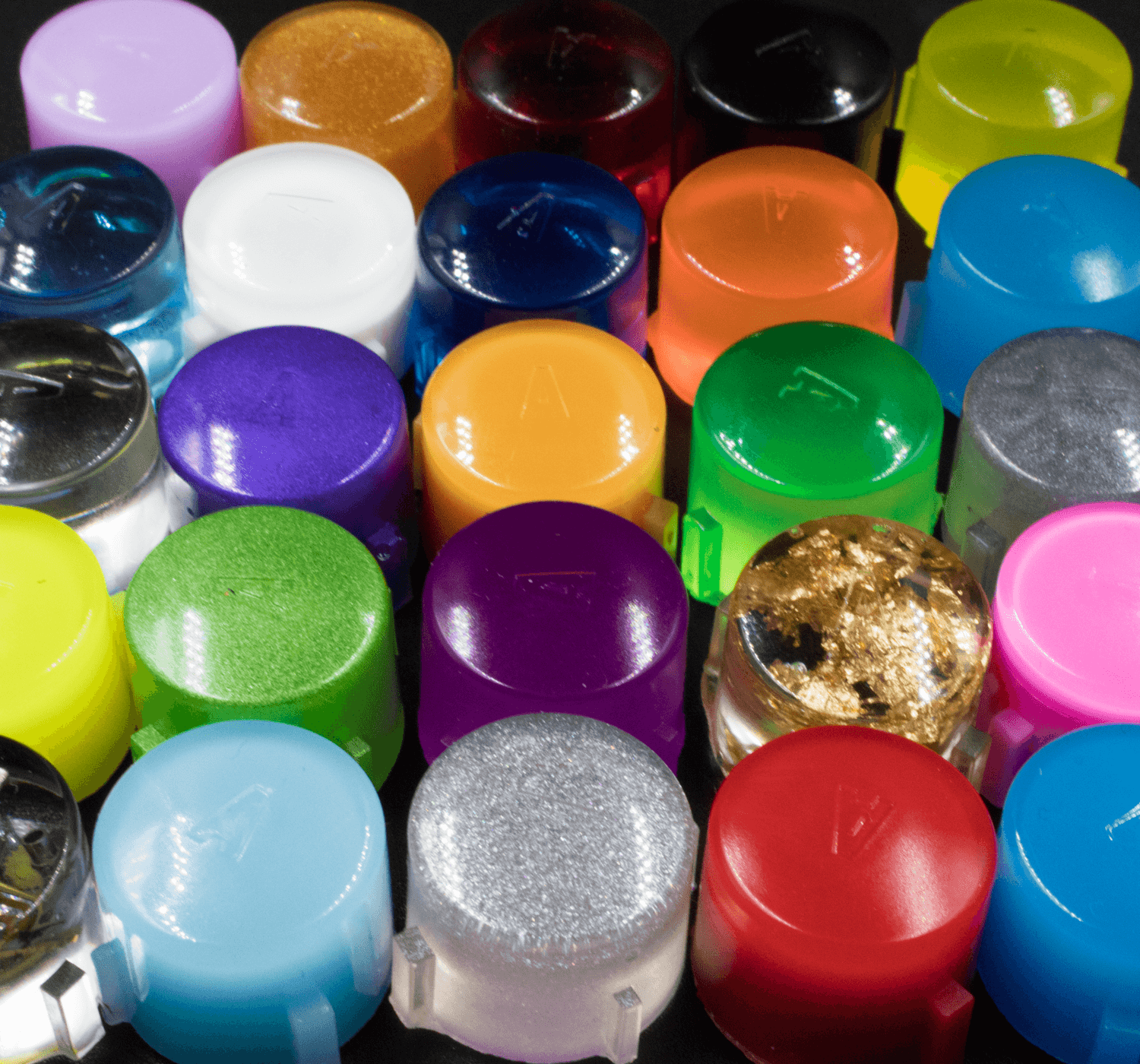 Custom GameCube Buttons - Battle Beaver Customs - GC Midnight Black
