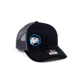 Battle Beaver Hat - Battle Beaver Customs - Richardson 112 Black/Grey Trucker