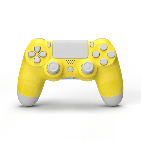 PS4 Crystal Faceplate - Battle Beaver Customs - SFT Crystal Yellow