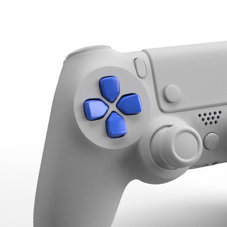 PS4 Metallic D - Pad - Battle Beaver Customs - Gloss Blue