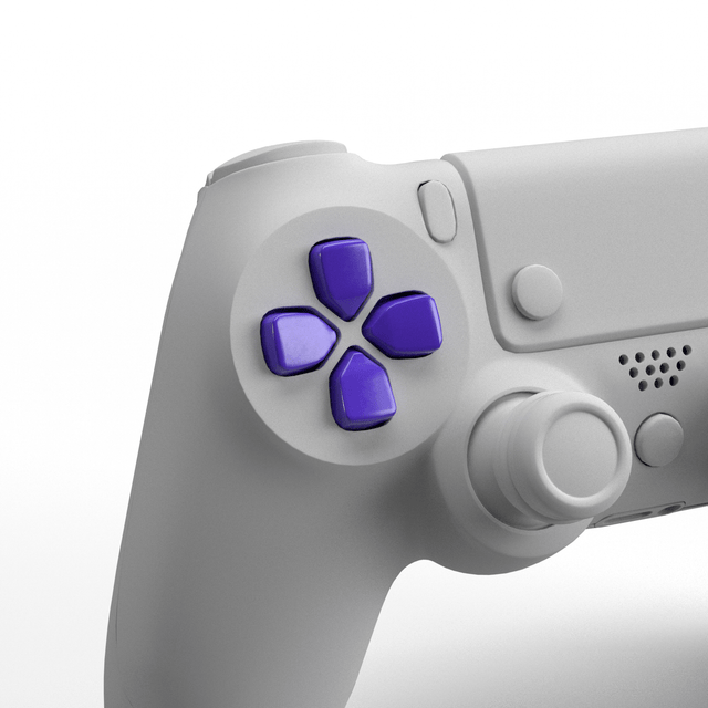 PS4 Metallic D - Pad - Battle Beaver Customs - Gloss Purple