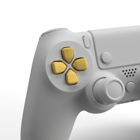 PS4 Metallic D - Pad - Battle Beaver Customs - Metallic Gold