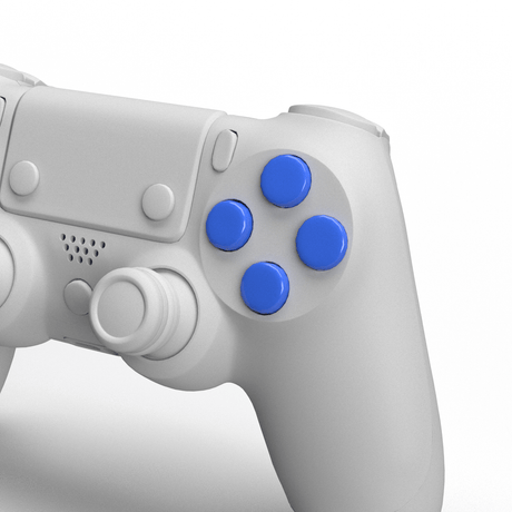 PS4 Metallic Face Buttons - Battle Beaver Customs - Gloss Blue