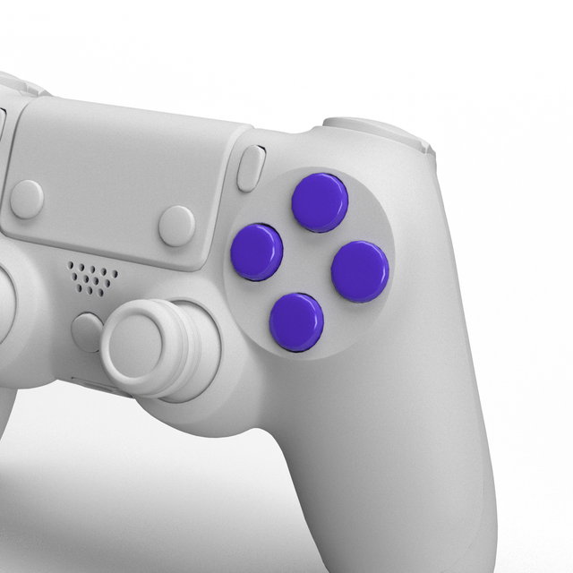 PS4 Metallic Face Buttons - Battle Beaver Customs - Gloss Purple