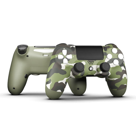PS4 SmartPad FPS - Battle Beaver Customs - Sony Green Camo / White