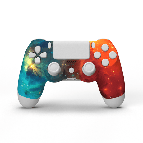 PS4 Soft Touch Hydrodip Faceplate - Battle Beaver Customs - Soft Touch Galaxy