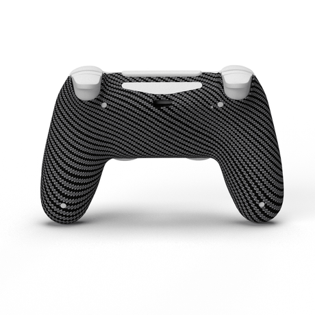 PS4 Soft Touch Hydrodip Rear Shell - Battle Beaver Customs - Soft Touch Carbon Fiber
