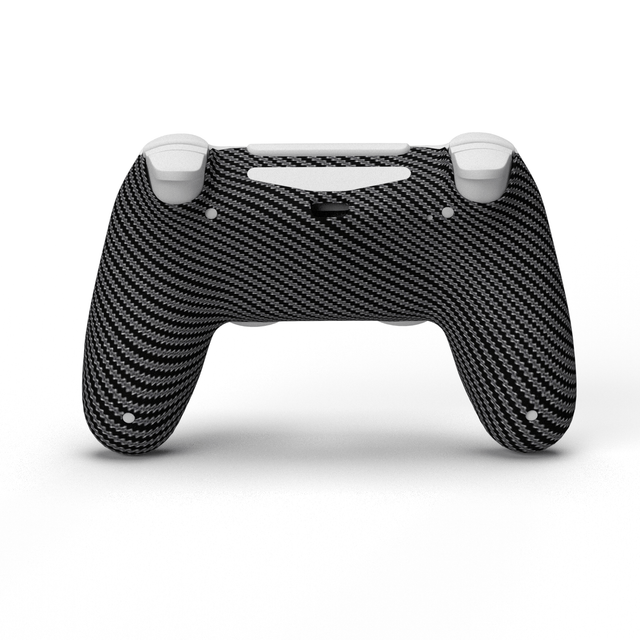 PS4 Soft Touch Hydrodip Rear Shell - Battle Beaver Customs - Soft Touch Carbon Fiber