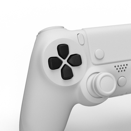 PS4 Solid D - Pad - Battle Beaver Customs - Solid Black