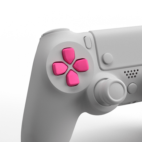 PS4 Solid D - Pad - Battle Beaver Customs - Solid Pink