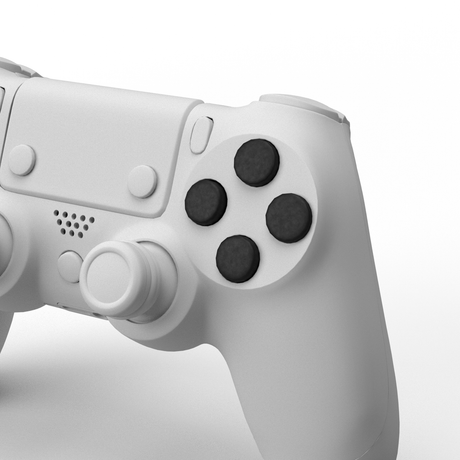 PS4 Solid Face Buttons - Battle Beaver Customs - Solid Black