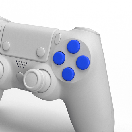 PS4 Solid Face Buttons - Battle Beaver Customs - Solid Blue
