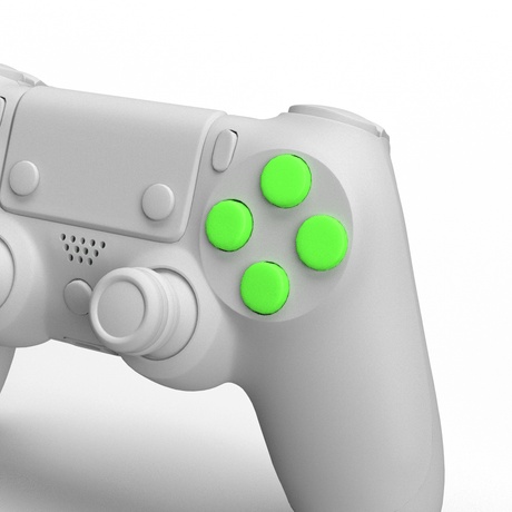 PS4 Solid Face Buttons - Battle Beaver Customs - Solid Green
