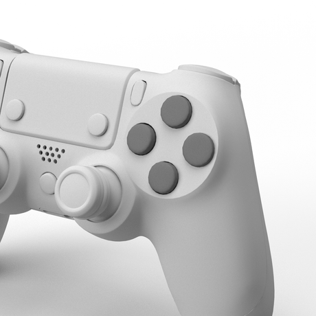 PS4 Solid Face Buttons - Battle Beaver Customs - Solid Grey