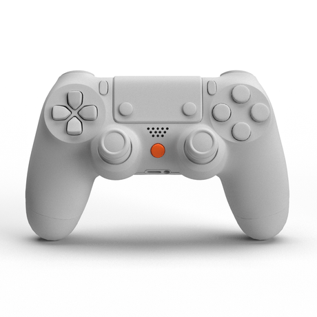 PS4 Solid PS Button - Battle Beaver Customs - Solid Orange