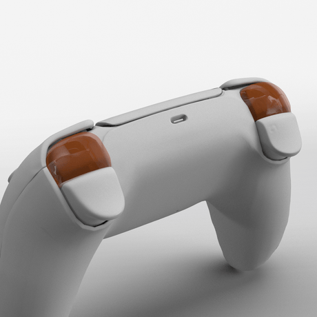 PS5 Crystal Bumper - Battle Beaver Customs - Crystal Red - Orange