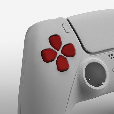 PS5 Crystal D - Pad - Battle Beaver Customs - Crystal Red