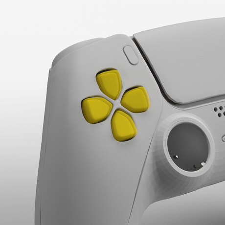 PS5 Crystal D - Pad - Battle Beaver Customs - Crystal Yellow