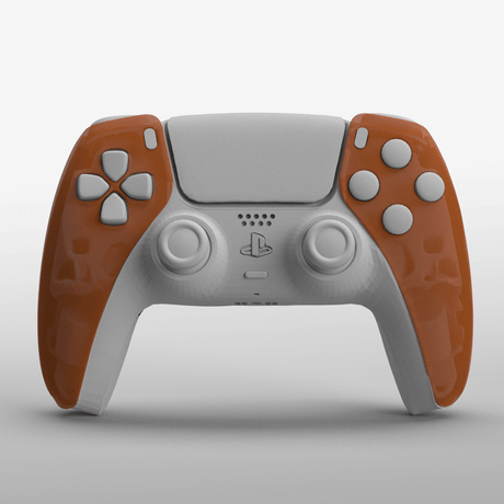 PS5 Crystal Faceplate - Battle Beaver Customs - Crystal Red - Orange