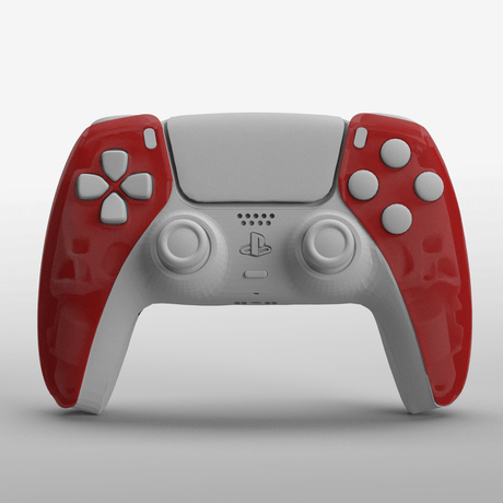 PS5 Crystal Faceplate - Battle Beaver Customs - Crystal Red