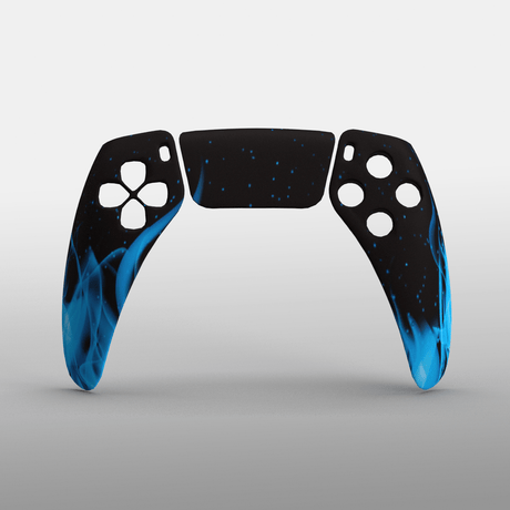 PS5 Hydrodip Faceplate - Battle Beaver Customs - Blue Flames (7)