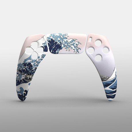 PS5 Hydrodip Faceplate - Battle Beaver Customs - Kanagawa Wave (3)