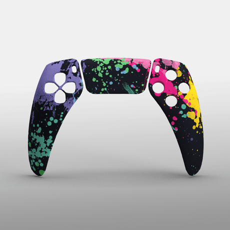PS5 Hydrodip Faceplate - Battle Beaver Customs - Paint Splatter (12)