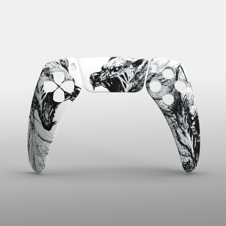 PS5 Hydrodip Faceplate - Battle Beaver Customs - Spirit Wolves (8)
