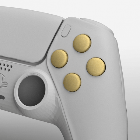 PS5 Metallic Face Buttons - Battle Beaver Customs - Metallic Gold