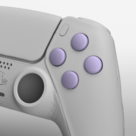 PS5 Metallic Face Buttons - Battle Beaver Customs - Metallic Lavender