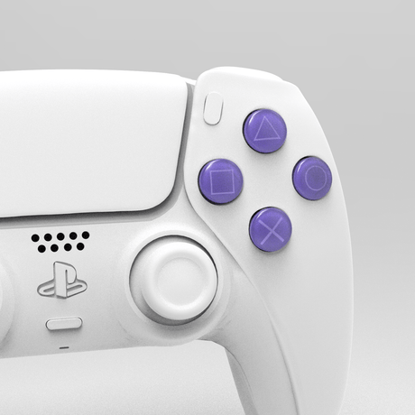 PS5 OEM Face Buttons - Battle Beaver Customs - OEM Galactic Purple