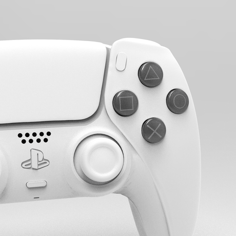 PS5 OEM Face Buttons - Battle Beaver Customs - OEM Midnight Black