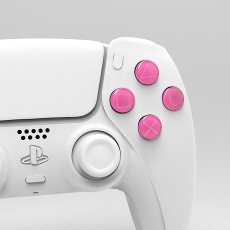 PS5 OEM Face Buttons - Battle Beaver Customs - OEM Nova Pink