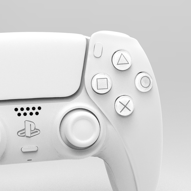 PS5 OEM Face Buttons - Battle Beaver Customs - OEM White