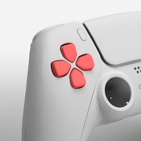PS5 Soft Touch D - Pad - Battle Beaver Customs - Soft Touch Coral