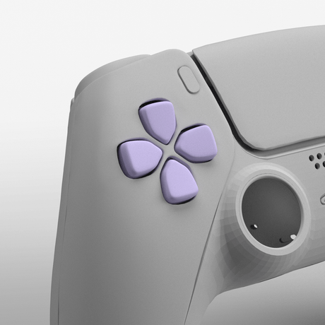 PS5 Soft Touch D - Pad - Battle Beaver Customs - Soft Touch Lavender