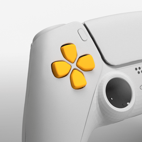 PS5 Soft Touch D - Pad - Battle Beaver Customs - Soft Touch Mango
