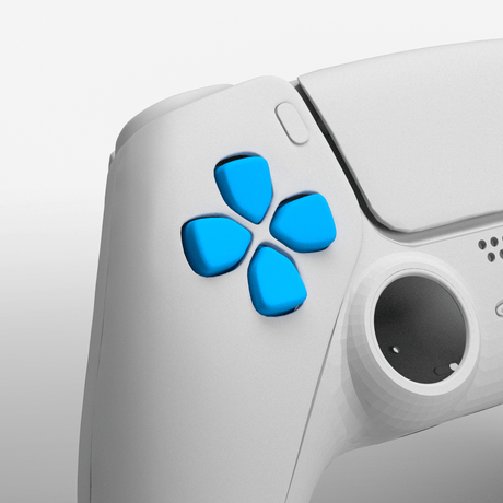 PS5 Soft Touch D - Pad - Battle Beaver Customs - Soft Touch White