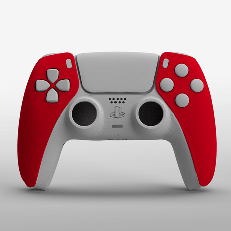 PS5 Soft Touch Faceplates - Battle Beaver Customs - Soft Touch Bright Red