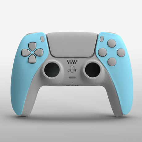 PS5 Soft Touch Faceplates - Battle Beaver Customs - Soft Touch Sky Blue