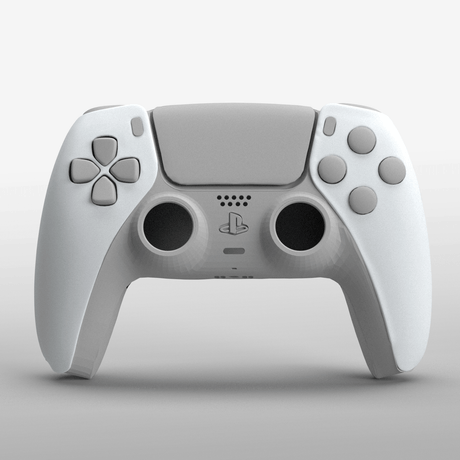 PS5 Soft Touch Faceplates - Battle Beaver Customs - Soft Touch White
