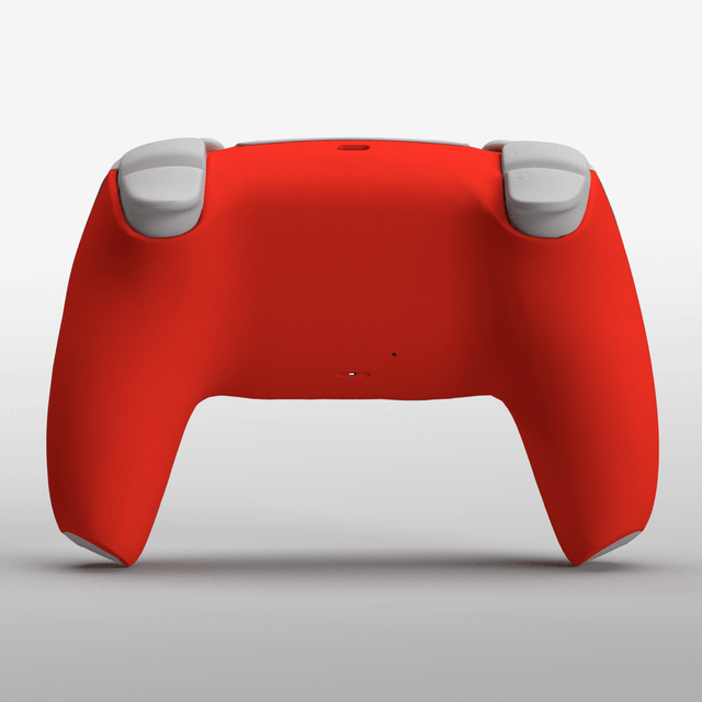 PS5 Soft Touch Rear Shell - Battle Beaver Customs - Soft Touch Bright Red