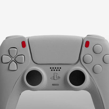 PS5 Soft Touch Share/Options - Battle Beaver Customs - Soft Touch Bright Red