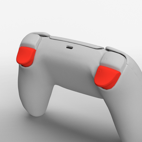 PS5 Soft Touch Triggers - Battle Beaver Customs - Soft Touch Bright Red