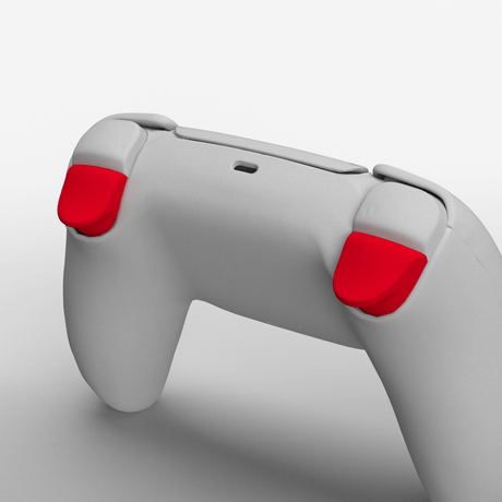 PS5 Soft Touch Triggers - Battle Beaver Customs - Soft Touch Bright Red